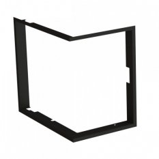 Zazdívací rámeček 1x90° hloubka 80mm, černý, BeF Feel (V) 8 CP/CL