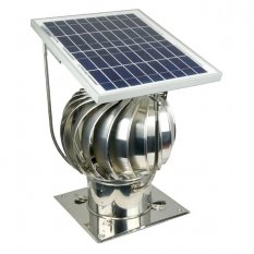 Turbowent hybridní solární Ø150 mm - čtvercová podstava - solár 35°