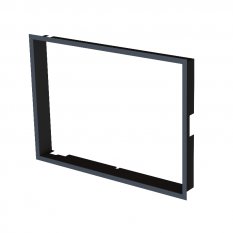 BeF - Zazdívací rámeček 1x90° hloubka 60mm, černý, BeF Twin (V) 10 (N) II