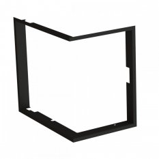 Zazdívací rámeček 1x90° hloubka 80mm, černý, BeF Therm (V) 6 CP/CL