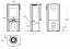 HETA - Icon-Line Moderna s bočným presklením - Varianty kachlí: Základné prevedenie