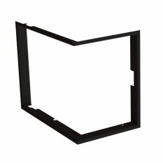 Zazdívací rámeček 1x90° hloubka 80mm, černý, BeF Therm (V) 7 CP/CL