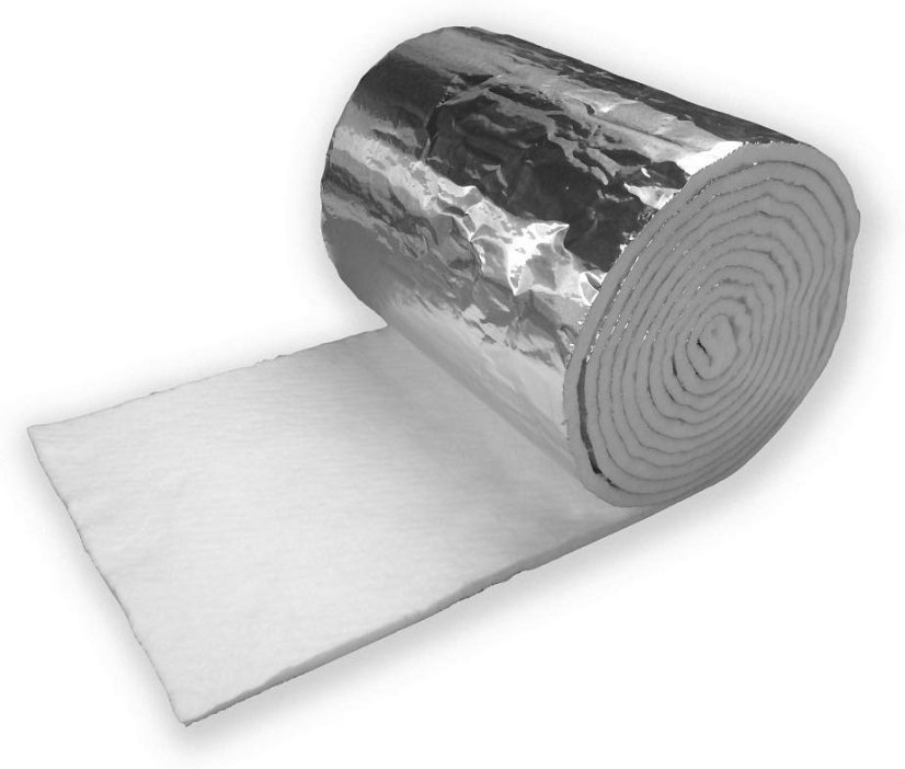 Izolačná rohož SUPERWOOL s AL fóliou 610x13mm - dĺžka 1m
