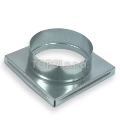 Redukce do mřížky 17x17 cm - ø125 mm