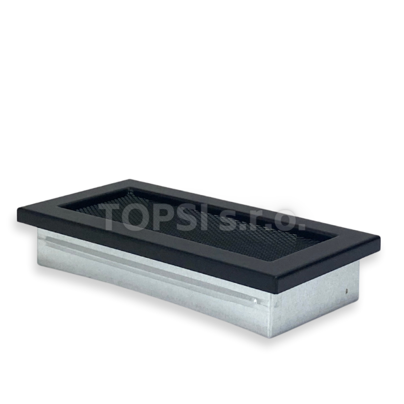 Koncová mriežka čierna - 200x90 mm