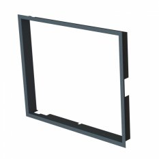 Zazdívací rámeček 1x90° hloubka 80mm, černý, BeF Therm (V) 8