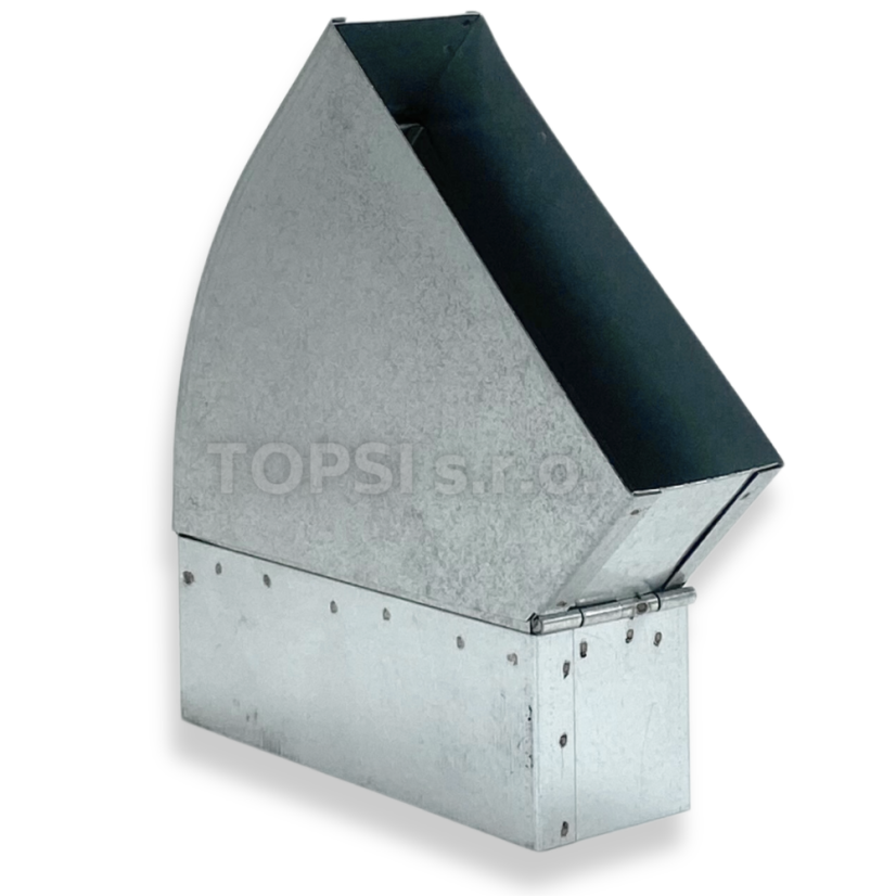 Koleno 25-45° regulovatelné - 150x50 mm