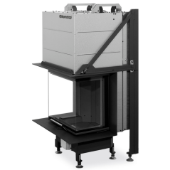 Romotop - HEAT C 3G L 50.52.31.26 - s konštrukciou, výsuvnými dvierkami a deleným sklom