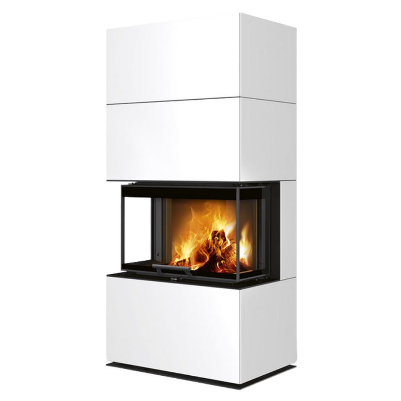 Designový krb CARA C - keramika - Farba keramiky: Šedá žíhaná - 57558