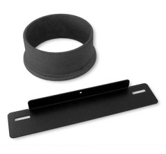 Litinové hrdlo pro přívod externího vzduchu, průměr 100 mm (pouze do mezipláště kamen)
