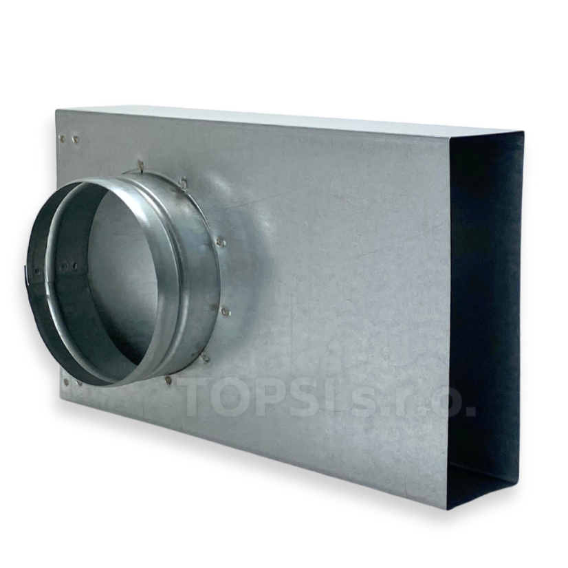 Redukce 90° flex 100 mm - 150x50 mm