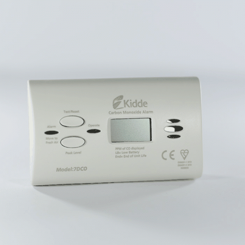 KIDDE 7DCO s LCD displejom (detektor CO) - odolný proti vlhkosti