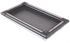 Krbová mřížka EXCLUSIVE 16x32cm grafit / inox
