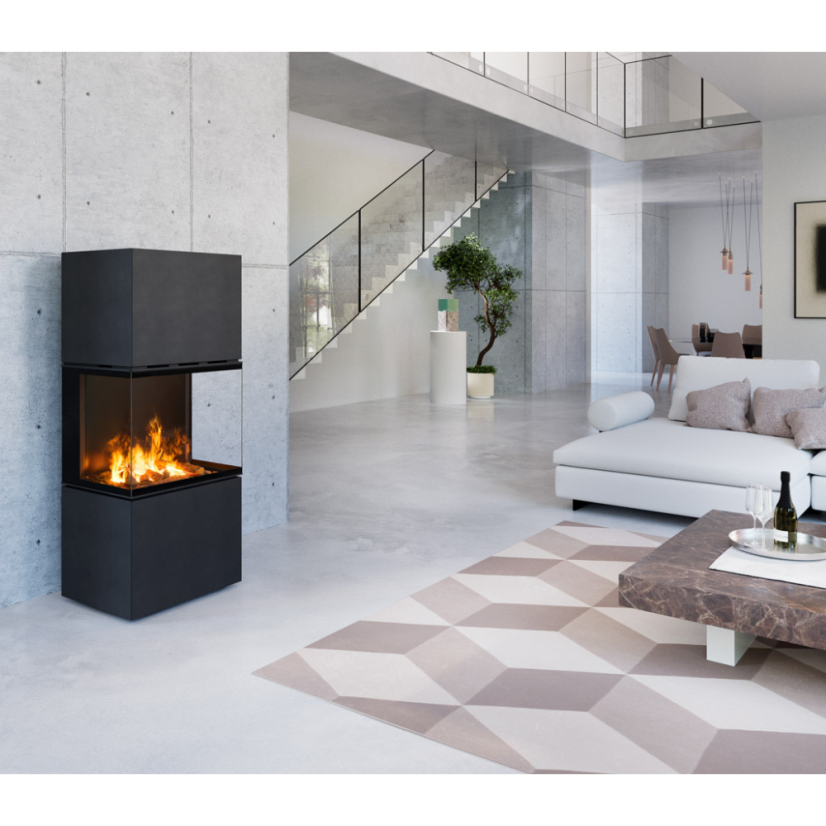 ELEKTRICKÝ Dizajnový krb e-LERA C - plech