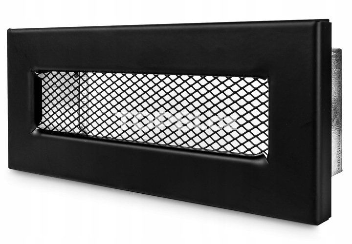 Koncová mriežka čierna - 150x50 mm