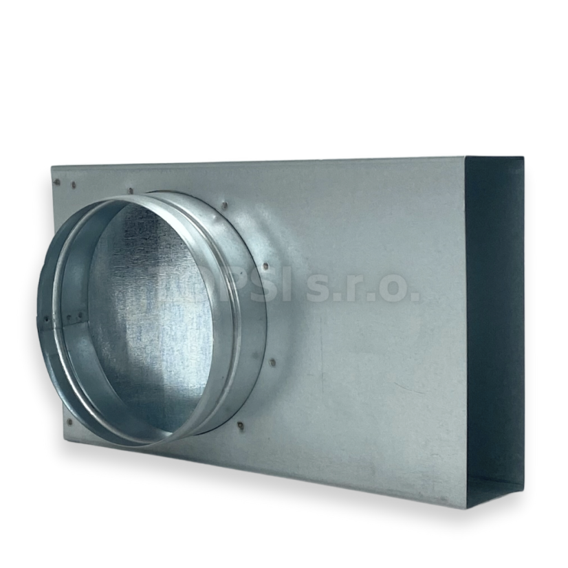 Redukce 90° flex 125 mm - 150x50 mm