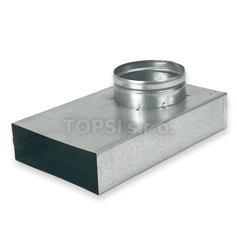 Redukce 90° flex 100 mm - 150x50 mm