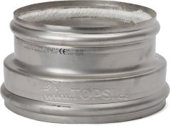 Napojovací diel 180/180 mm (v smere dymu K400240) - vonkajši