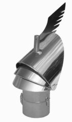 Komínová hlavica Rotowent Dragon 150mm (podstava rurova - otvaratelna)