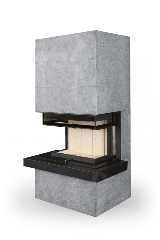 Designový krb CARA C - keramika - Farba keramiky: Cherry - 75705