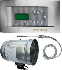 Automatická regulace hoření RT-08OS Titanium design, klapka 150mm