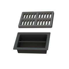 BeF - Rošt včetně popelníku 180 x 120 mm