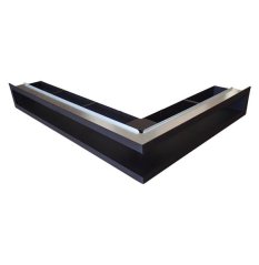 Ventlab rohový 700x500mm/100mm černý - pravý