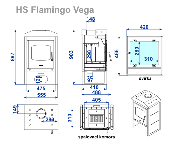 HS Flamingo - VEGA - Farba plášťa: Javor - dlažba