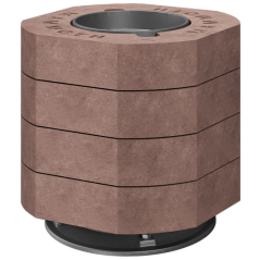 Romotop - akumulačná sada horná s prírubou - Ø 200mm - MAMMOTH - 4 ks