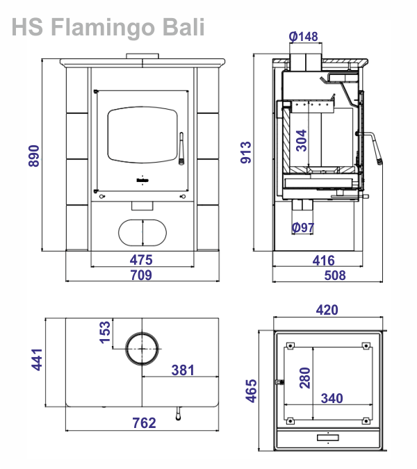 HS Flamingo - BALI - Farba plášťa: Bordó - kachľa