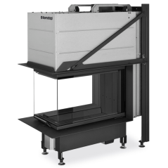 Romotop - HEAT U 3g L 50.52.70.26 K1 - s konštrukciou, výsuvnými dvierkami a deleným sklom