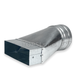 Redukcia na potrubie pr. 100 mm asymetrická - 150x50 mm