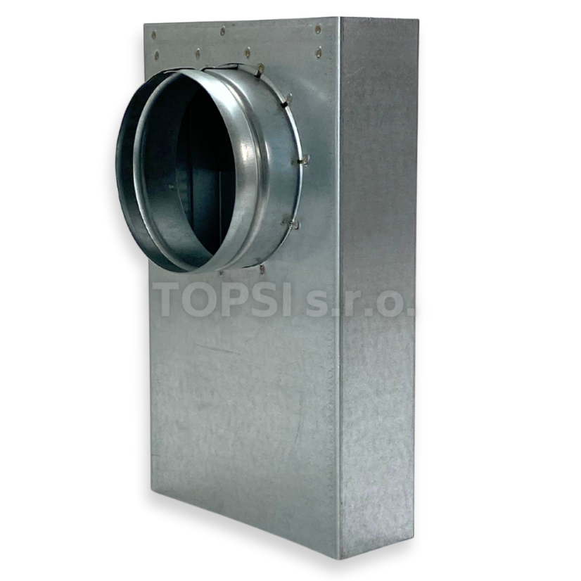 Redukce 90° flex 100 mm - 150x50 mm