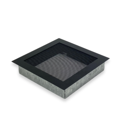 Krbová mriežka MODERN 25x25 cm - čierna