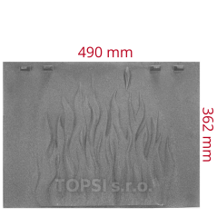 Zadná stena do krbových vložiek Uniflam 700 (ref. 800848)