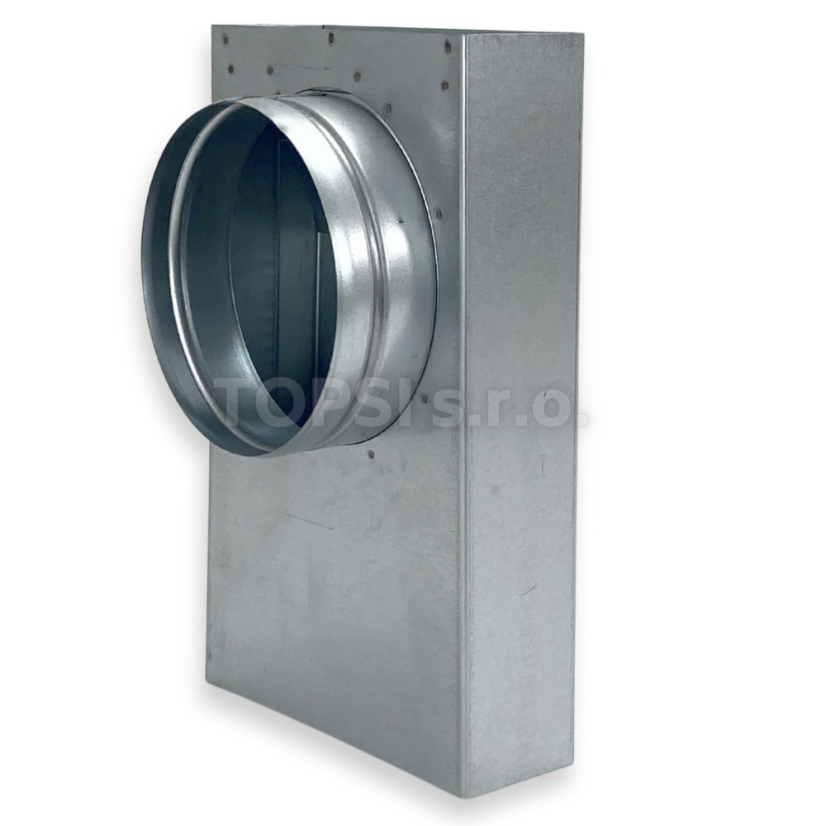 Redukce 90° flex 125 mm - 150x50 mm