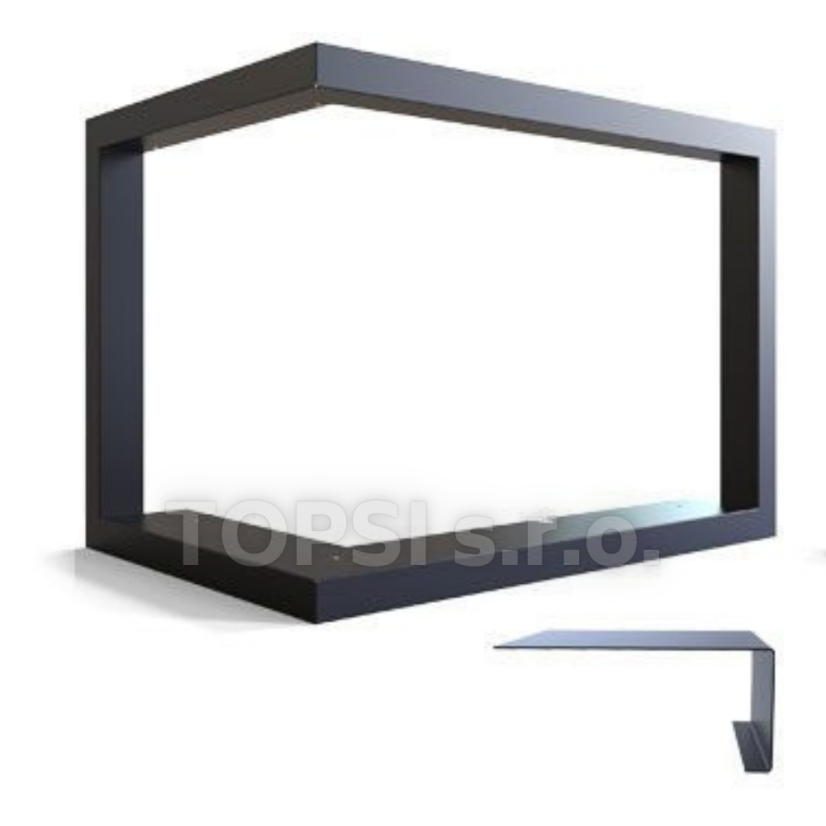 Defro Home - Krycí rámik M30 ke krbové vložce UNI INTRA ME - rohový hluboký