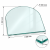 Sklo pod kachle 1000 × 1000 mm – forma C, R 500 mm, 6 mm