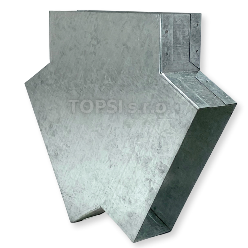 Rozdvojka 120° - 150x50 mm