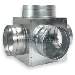 Rozbočovacia skrinka ø150/4x ø125 mm (kocka)