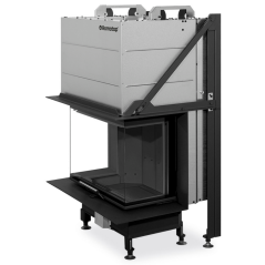 Romotop - HEAT C 3G L 65.52.31.26 K1 - s konštrukciou, výsuvnými dvierkami a deleným sklom