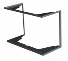 Zazdívací rámeček 2x90° hloubka 60mm, černý, BeF Feel 6 C