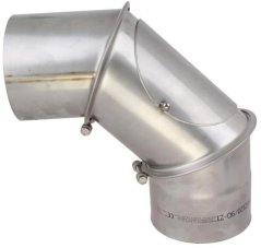 Nerezové koleno 0-90° / Ø150 mm regulovatelné