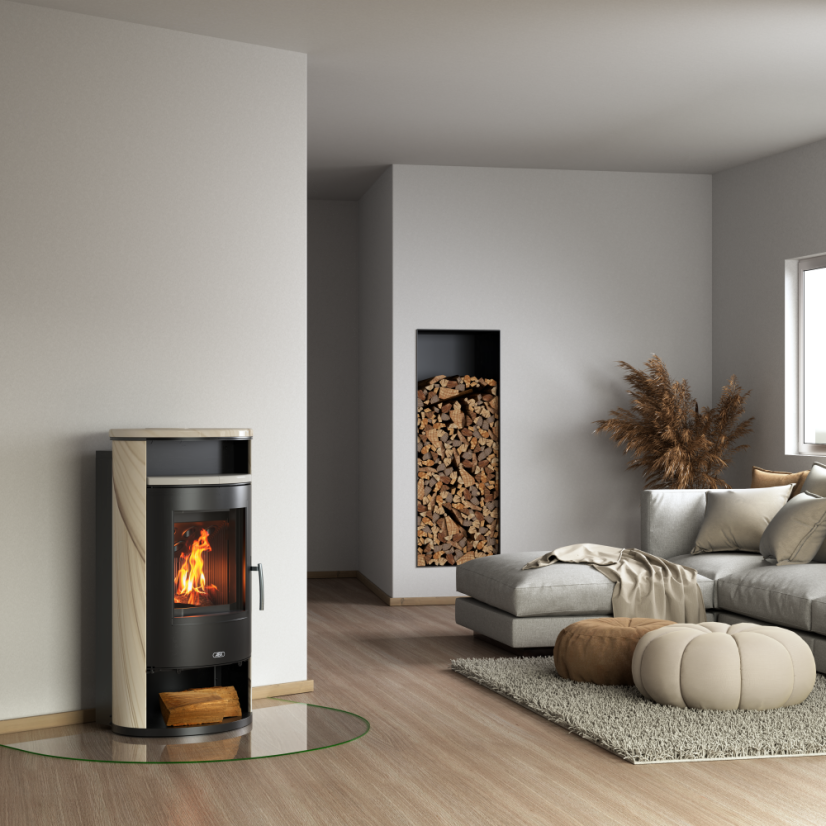 ABX - Island 7 Aqua (černý korpus, opláštění pískovec)