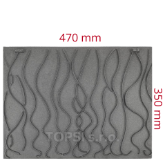 Zadná stena do krbových vložiek Invicta 700 Selenic (ref. 700297)