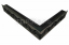 Mřížka rohová DESIGN 650x380mm/90mm černá