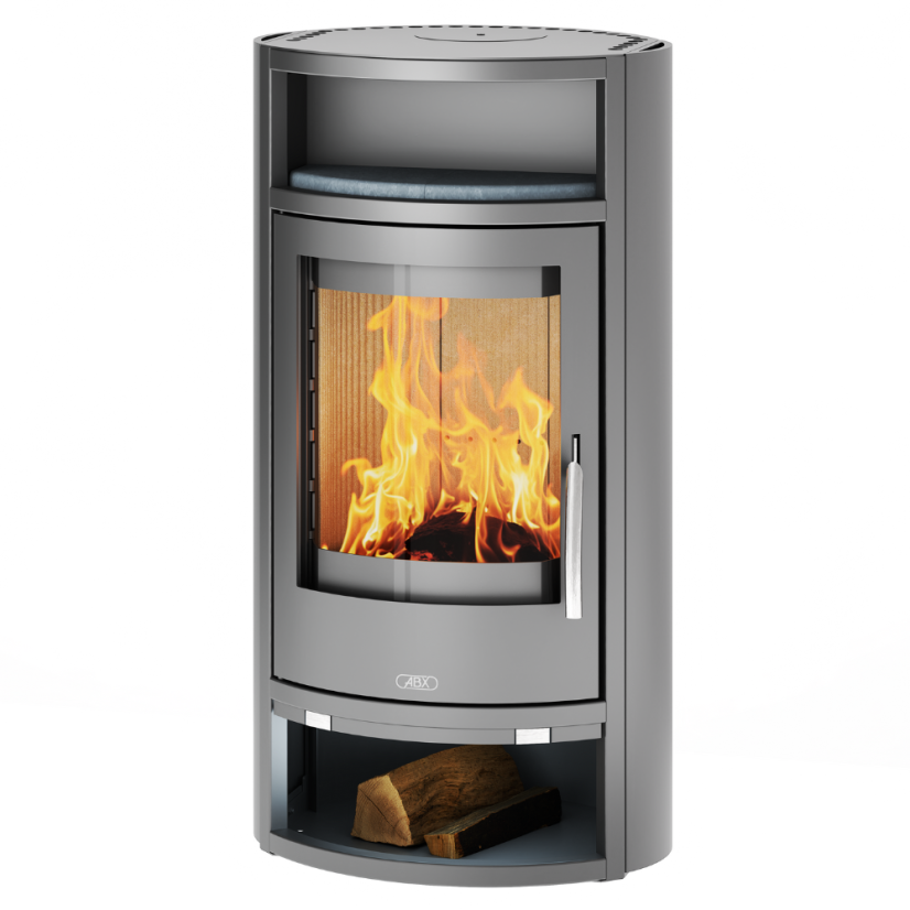 ABX - Polar 6 (opláštění šedý plech, pícka mastek)