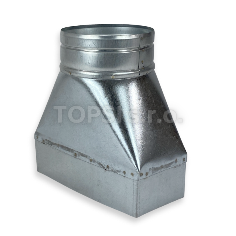 Redukce rovná / flex pr. 125 mm - 200x90 mm