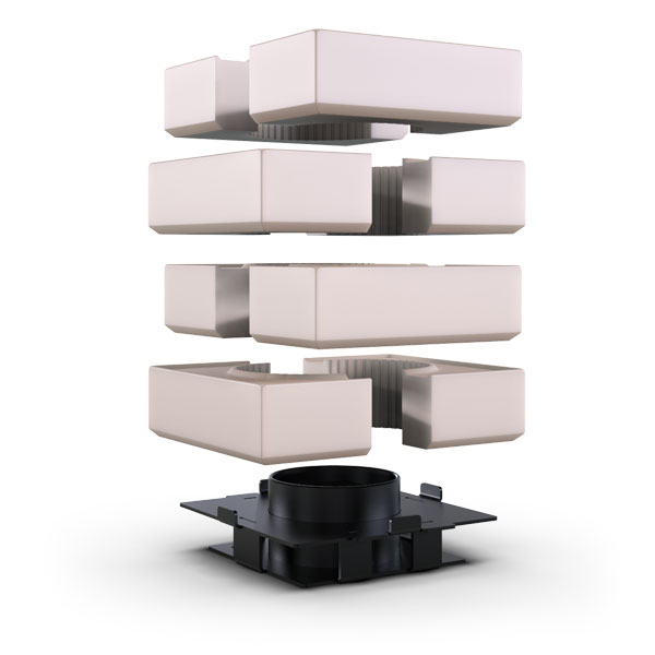 Defro Home - akumulačná sada horná Thermoblock (jeden rad)