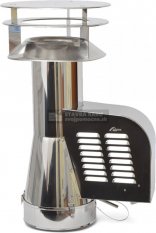 Komínový ventilátor B-K s redukciou do komína ø200 mm so strieškou